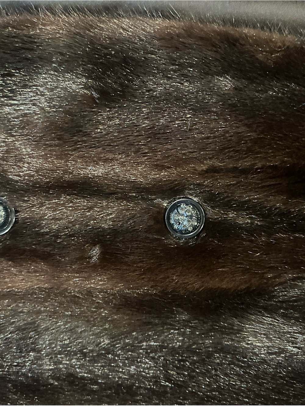 VTG Arnold Rosenberg Boston Genuine Mink Fur Coat Brown Bracelet Sleeve - Picture 9 of 10